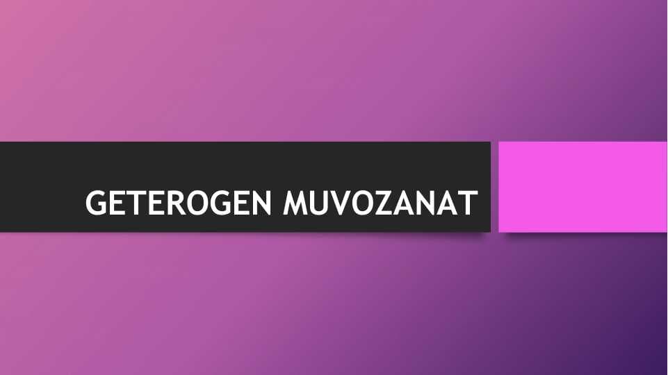 Geterogen muvozanat