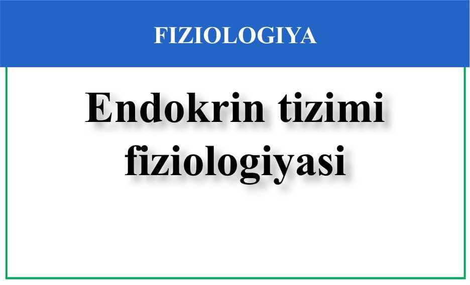 Endokrin tizimi fiziologiyasi  Эндокрин тизим физиологияси