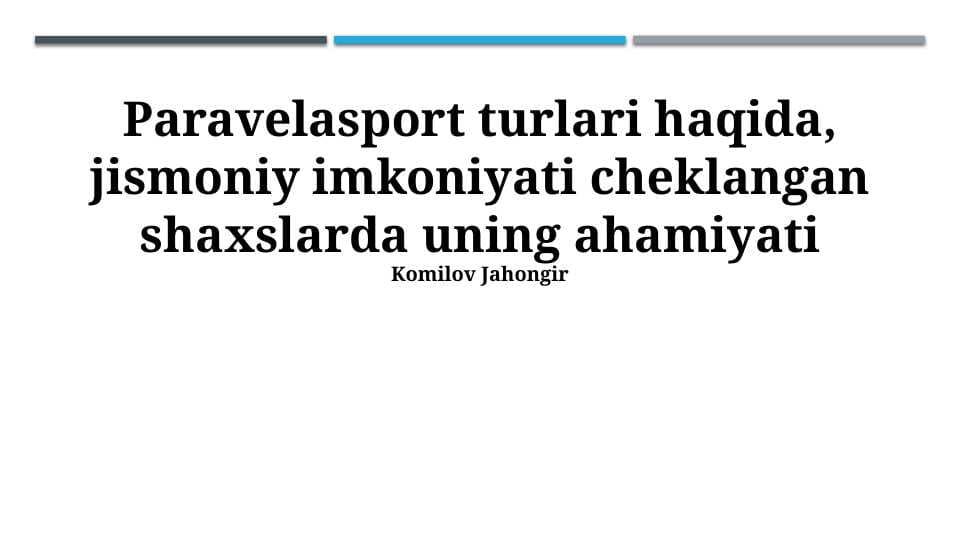 Paravelasport nogironlar aravachasa