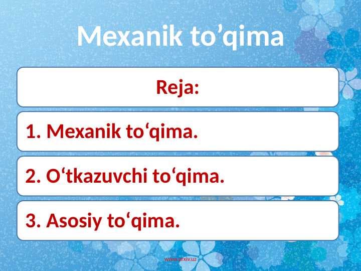 Mexanik to’qima