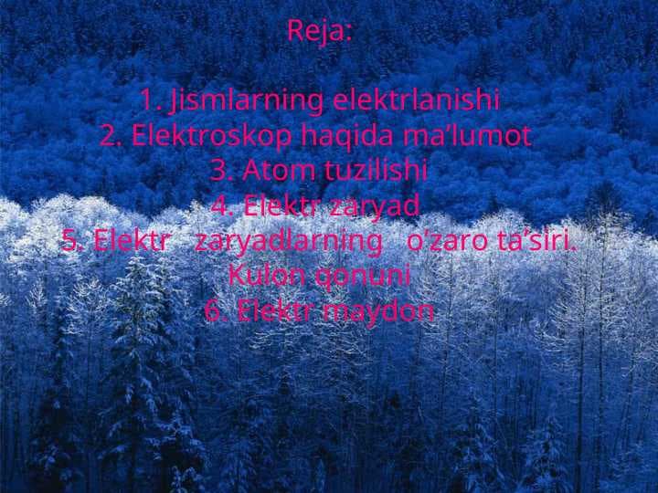 Jismlarning elektrlanishi