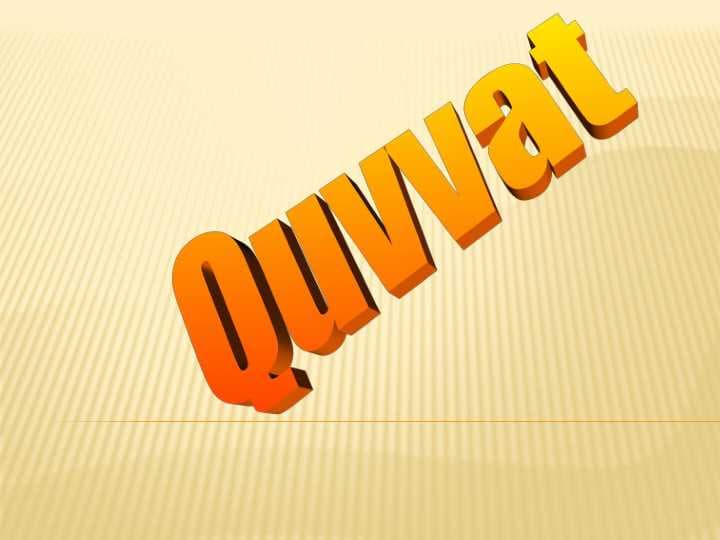 quvvat