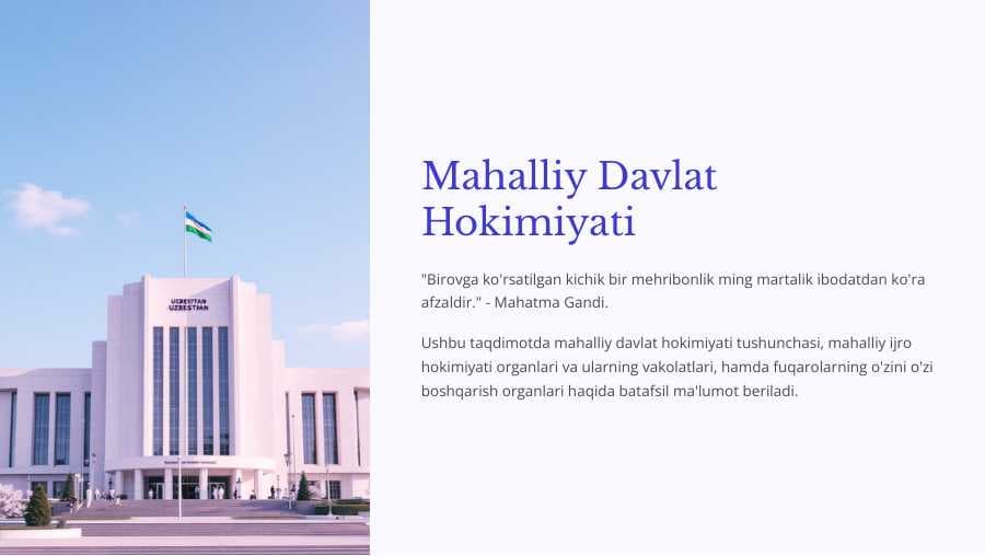 Mahalliy davlat hokimiyati