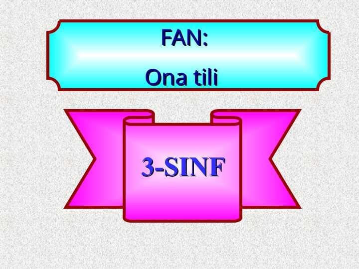 3-SINF Mashqlar bilan bishlash