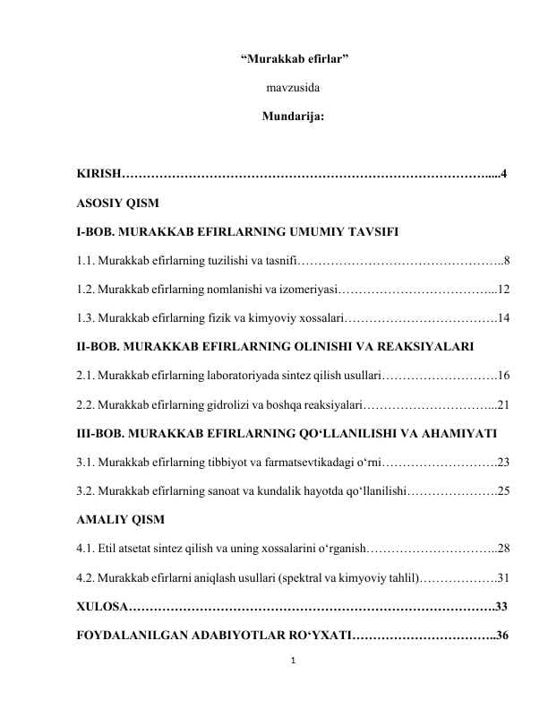 Murakkab efirlar