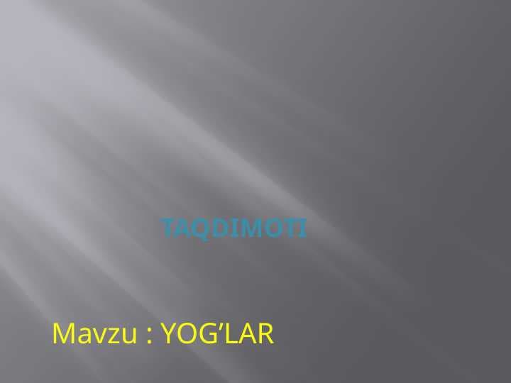 YOG’LAR