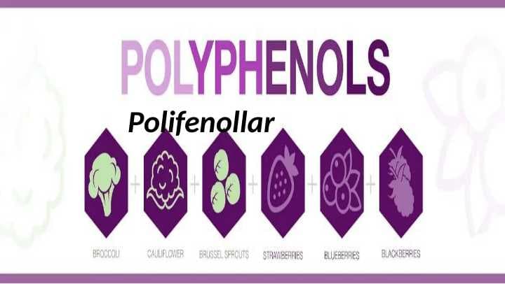 Polifenollar Polifenollar tushunchasi  va ahamiyati   Polifenollarning turlari  va manbalari   Polifenollarning turlari  va manbalari   Tibbiyot va kundalik hayotda  qo‘llanilishi