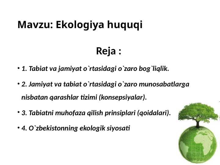 Ekologiya huquqi