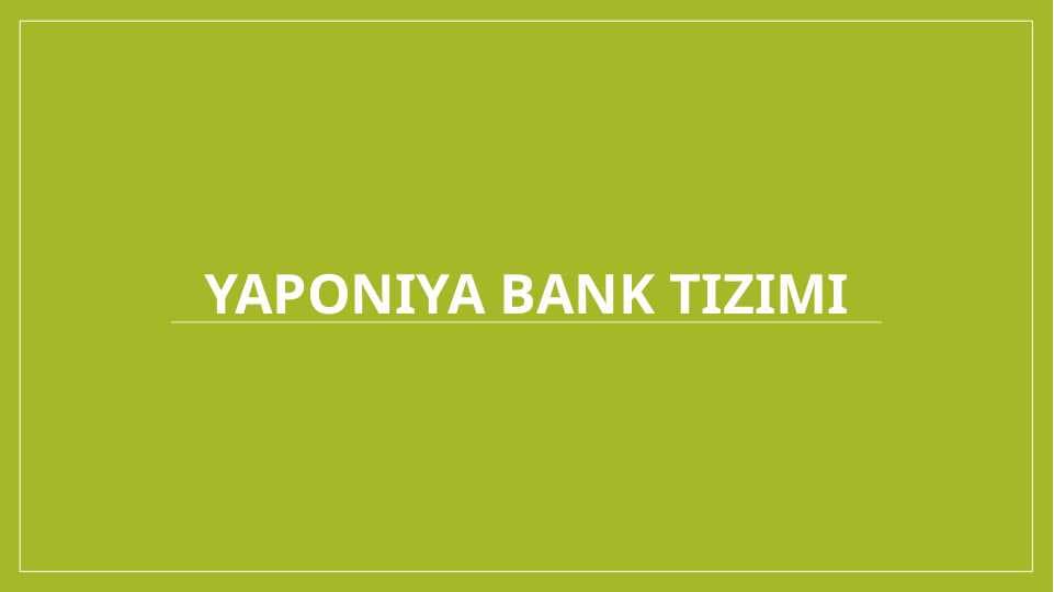 Yaponiya bank tizimi