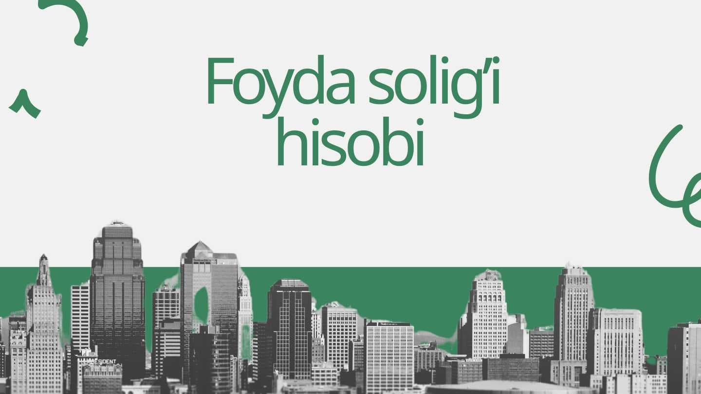 Foyda silig'i hisobi