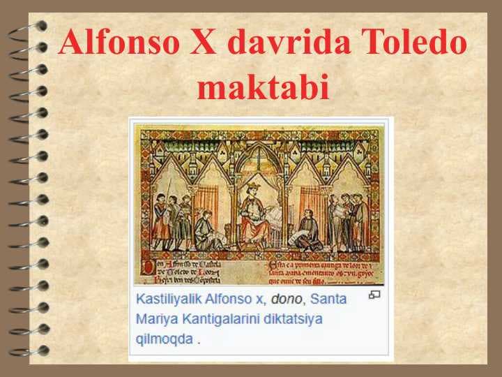 Alfonso X davrida Toledo maktabi