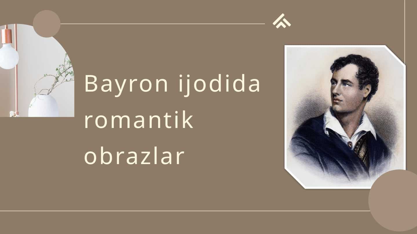 Bayron ijodida romantik obrazlar