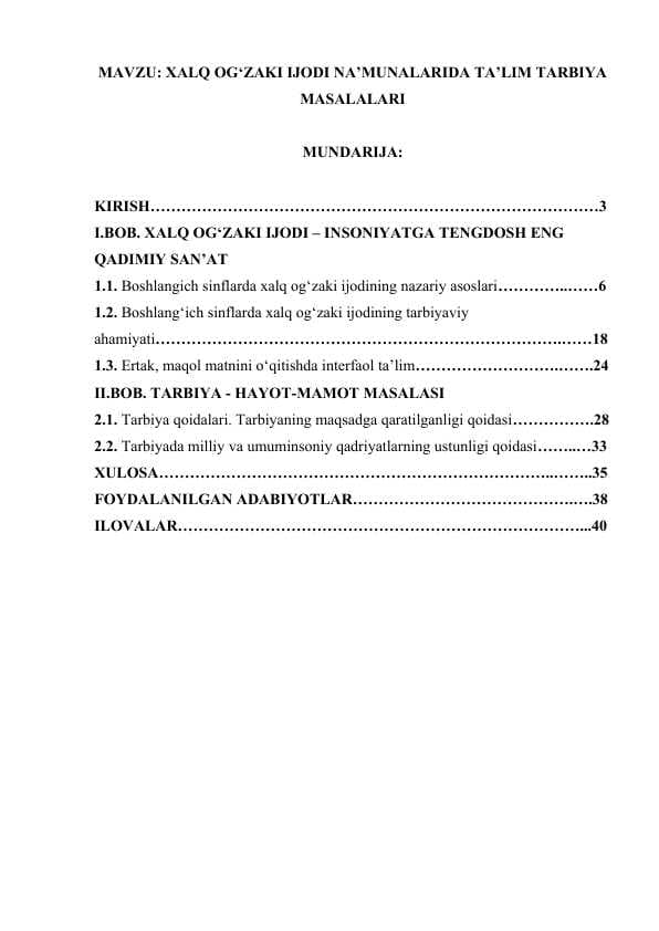 XALQ OG‘ZAKI IJODI NA’MUNALARIDA TA’LIM TARBIYA MASALALARI.docx