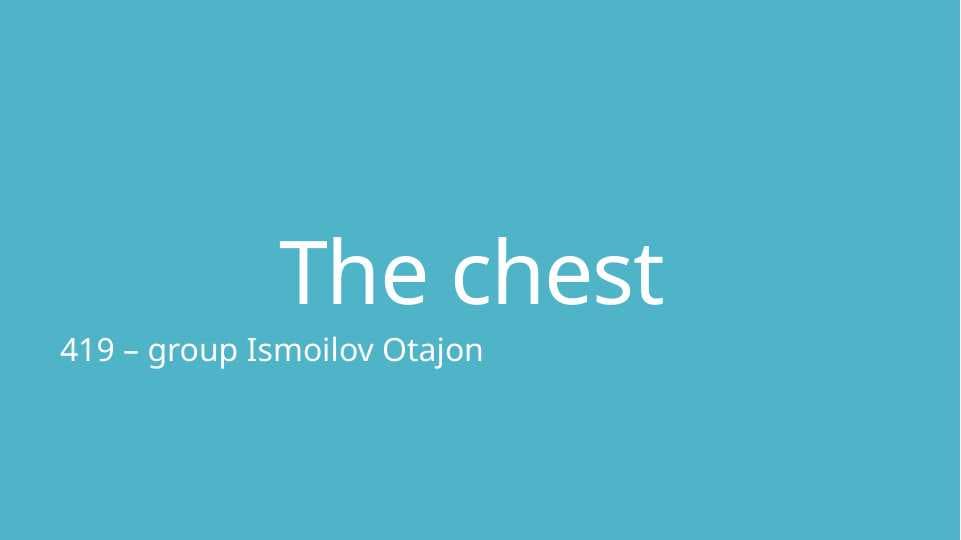 The chest