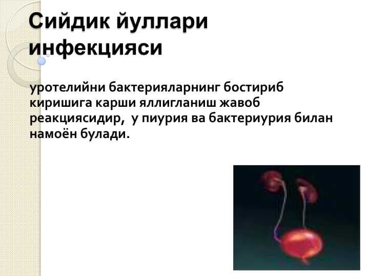 Siydik yo'li infeksiyasi
