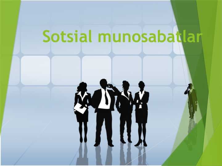 Sotsial munosabatlar