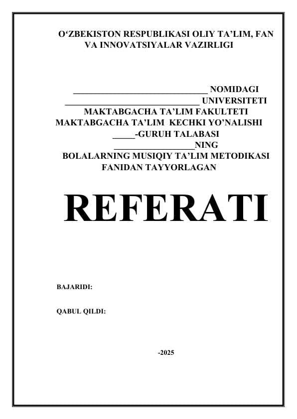 Bola eshituv qobiliyati va ovozini rivojlantirishning o'ziga xos xususiyatlari