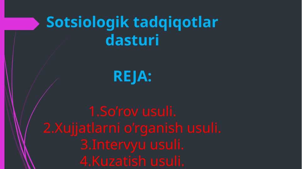 Sotsiologik dasturi
