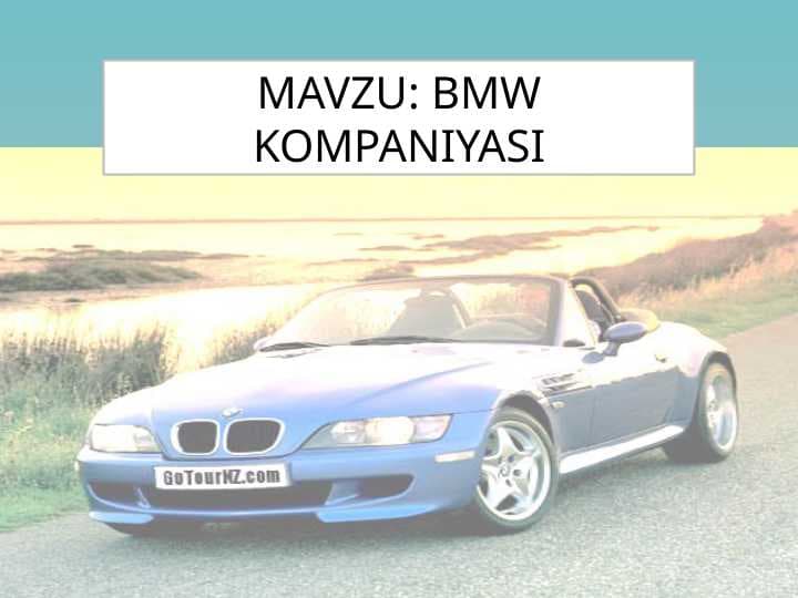 BMW kompaniyasi