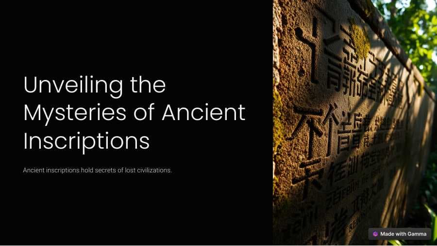 Unveiling the  Mysteries of Ancient  Inscriptions