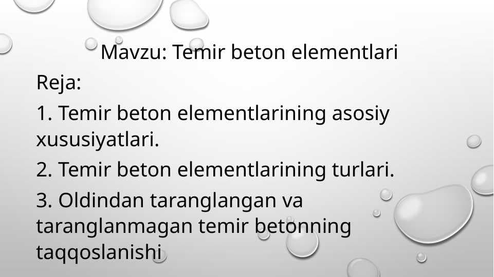 Temir beton elementlari