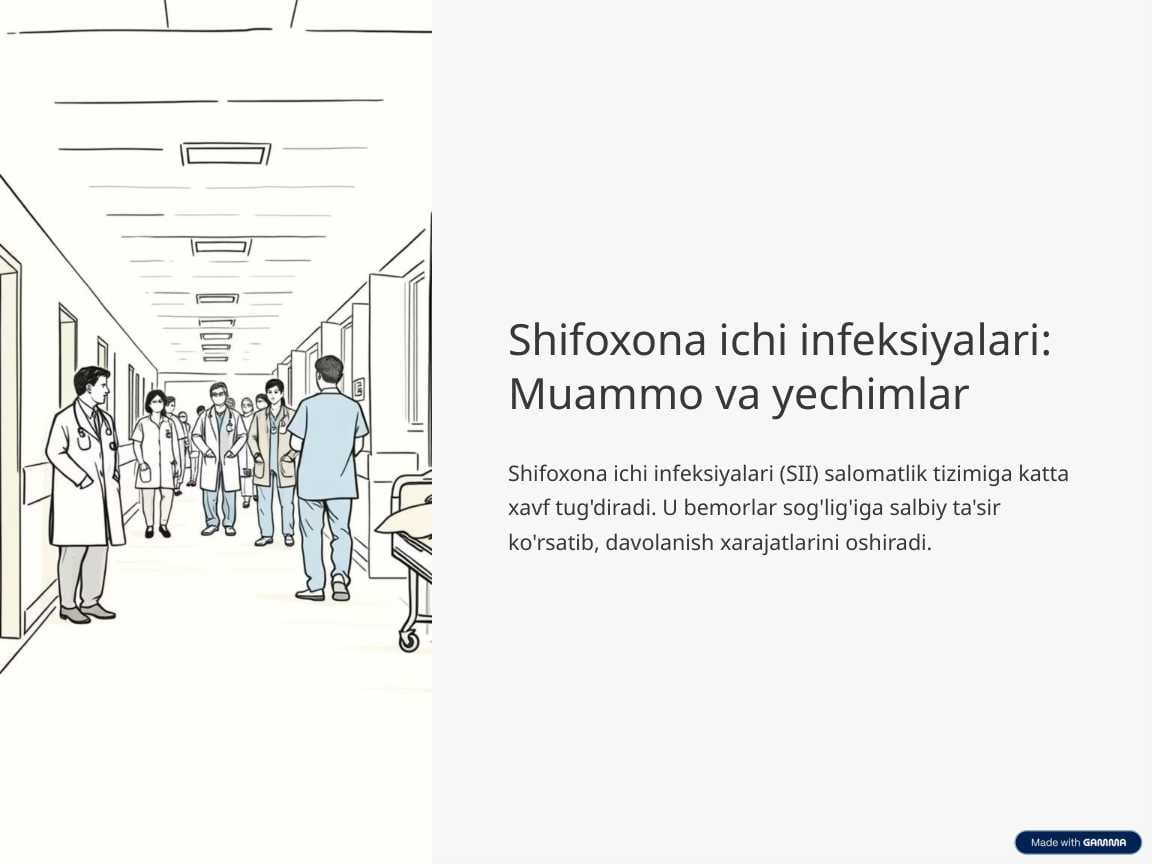 Shifoxona ichi infeksiyalari.