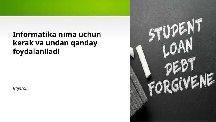 Informatika nima uchun kerak va undan qanday foydalaniladi