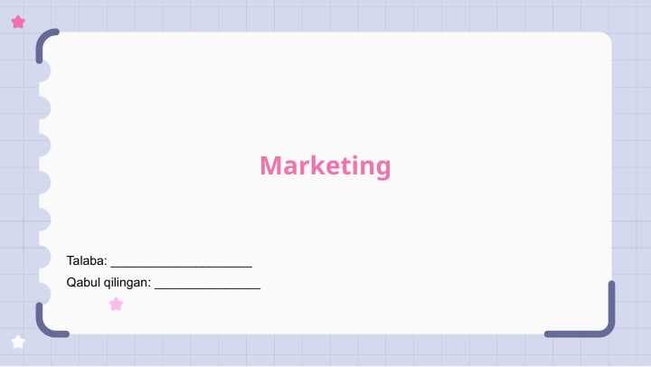 Marketing