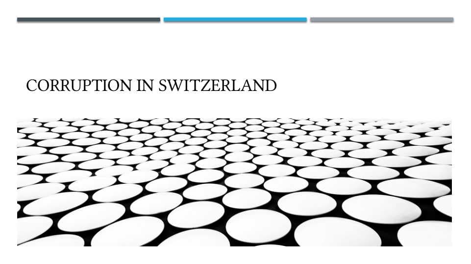 Corruption in Switzerland