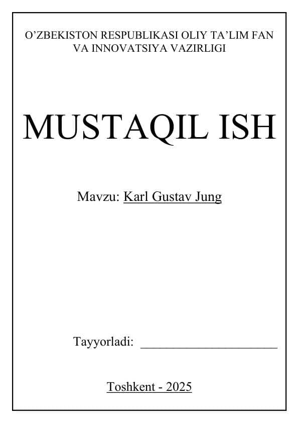 KARL GUSTAV JUNG