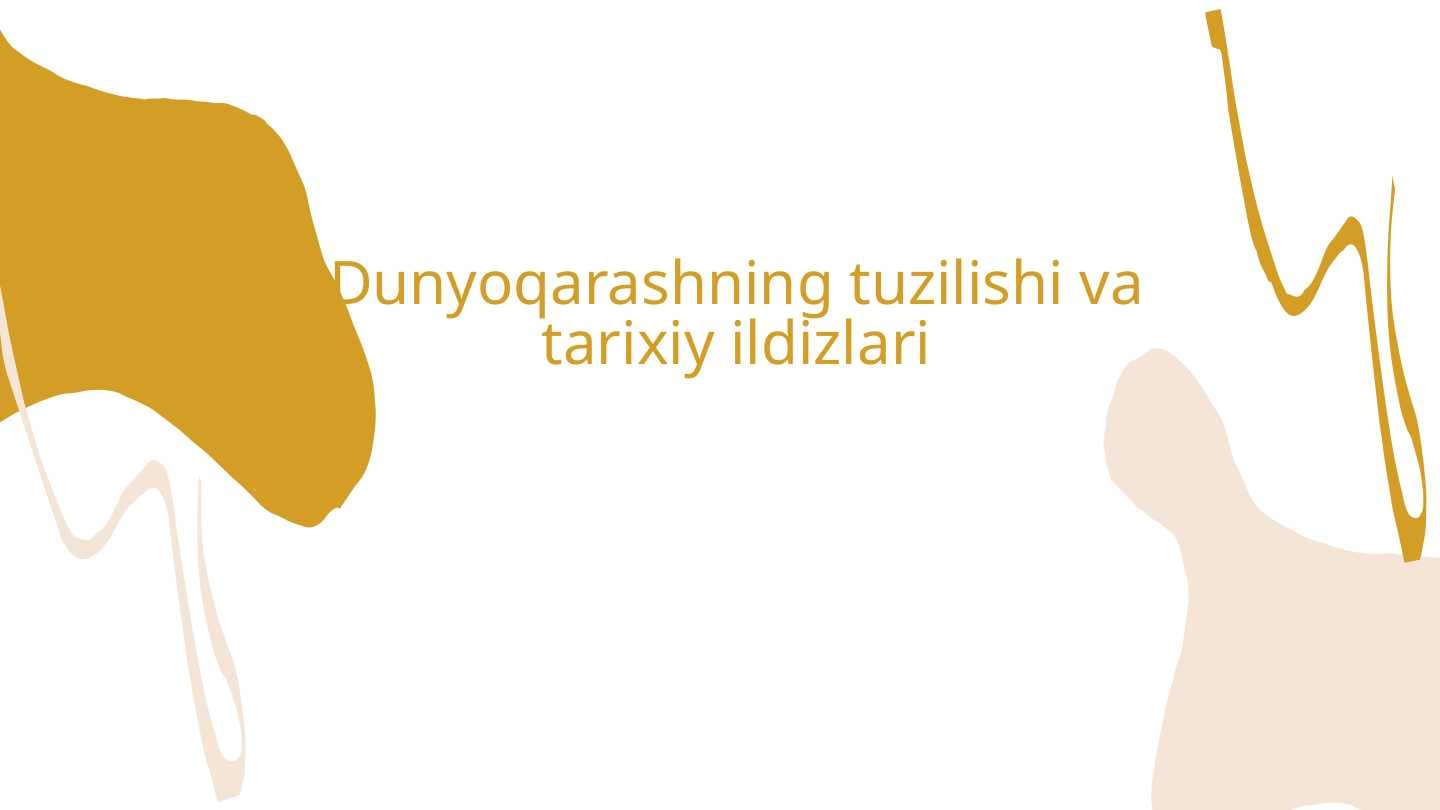 Dunyoqarashning tuzilishi va tarixiy ildizlari