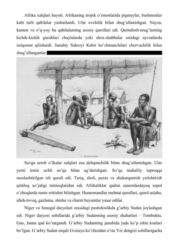 Afrika xalqlari hayoti
