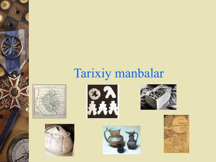 Tarixiy manbalar