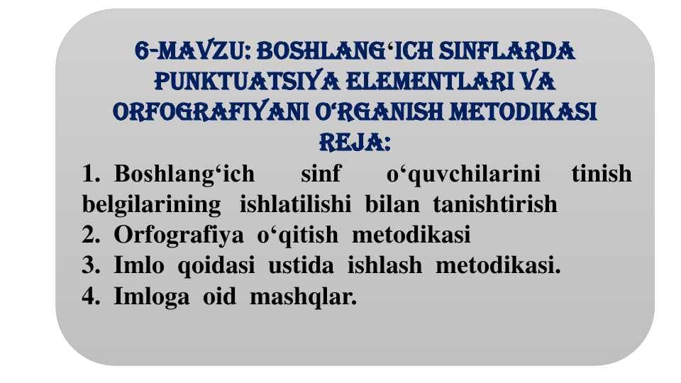 Dars ishlanmalar