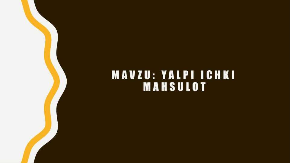 Yalpi ichki mahsulot