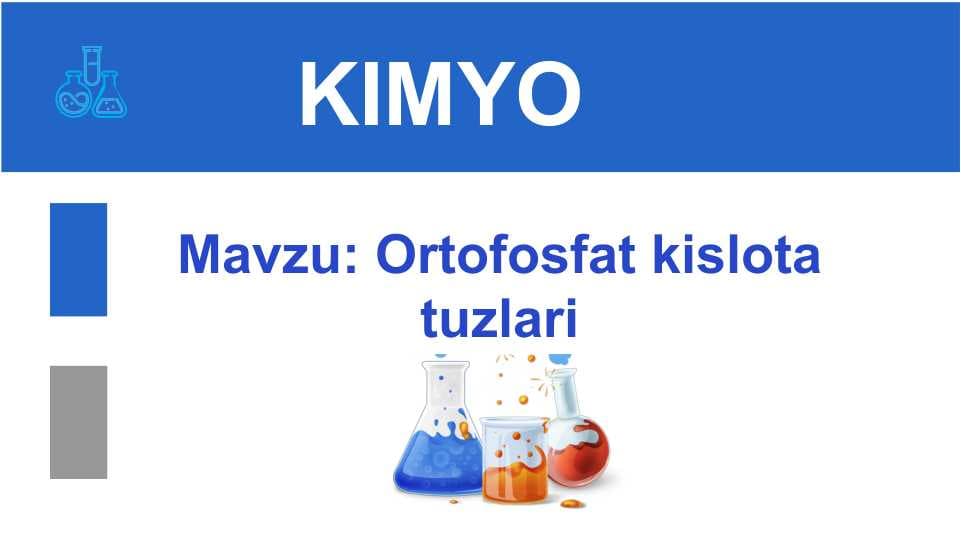Ortofosfat kislota tuzlari
