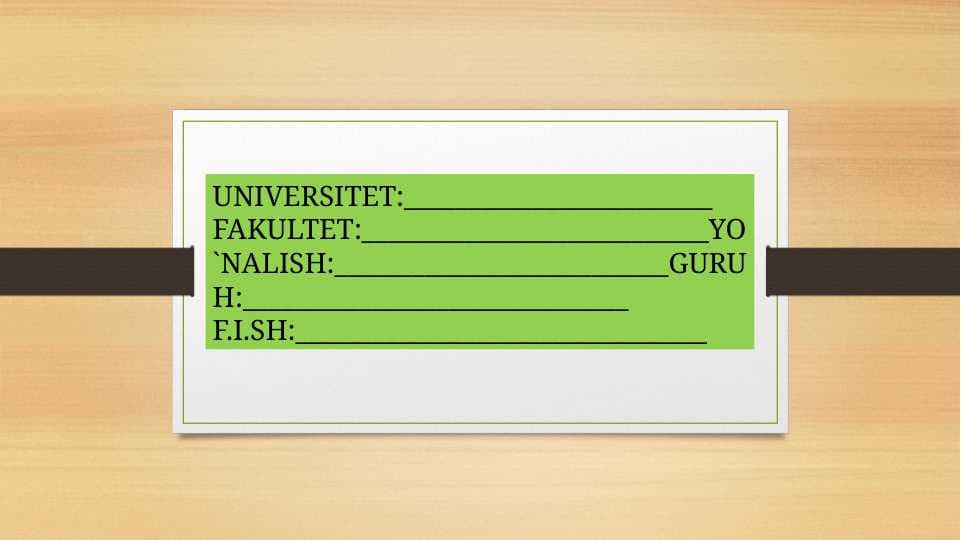 Aqliy hisob va hayr-ehson samarasi.