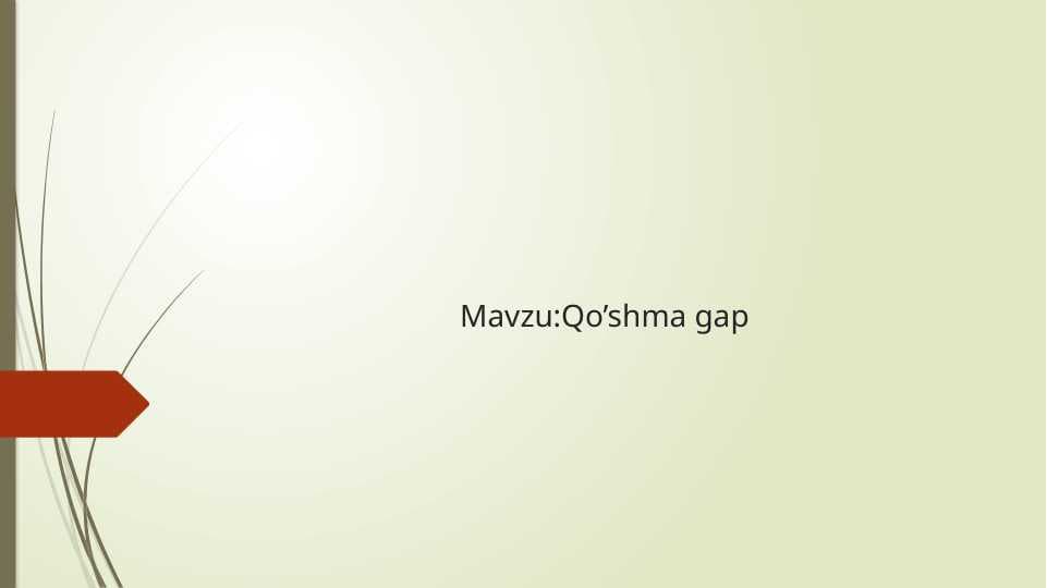Qo’shma gap