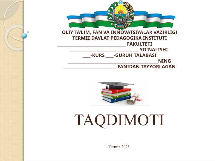 BARKAMOL AVLODNI MILLIY ITIQLOL G`OYASI VA MAFKURASI RUHIDA TARBIYALASH