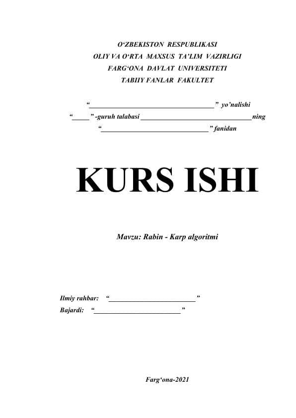 Rabin - Karp algoritmi