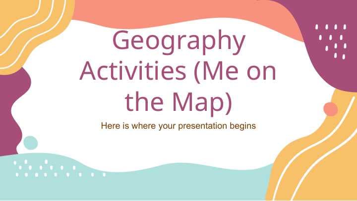 Geography Activities (Me on the Map)
