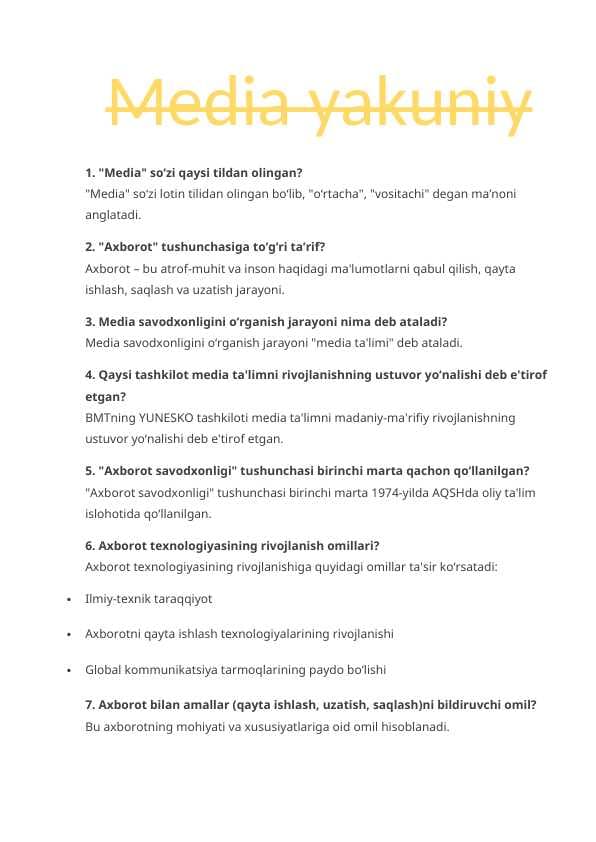 media yakuniy 2025 yilgi