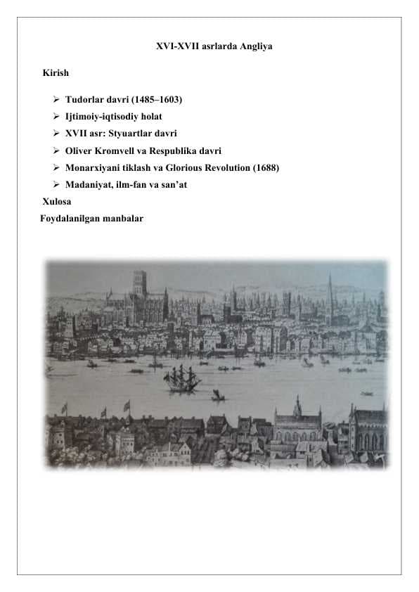 XVI-XVII asrlarda Angliya referat 25