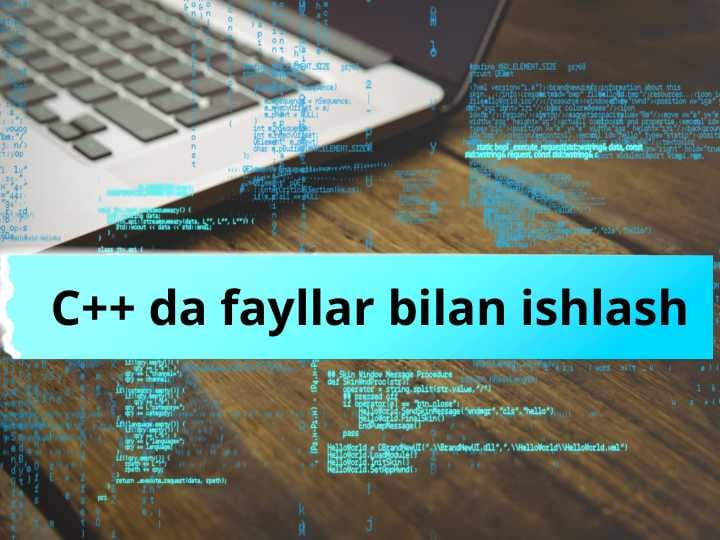 C++ da fayllar bilan ishlash