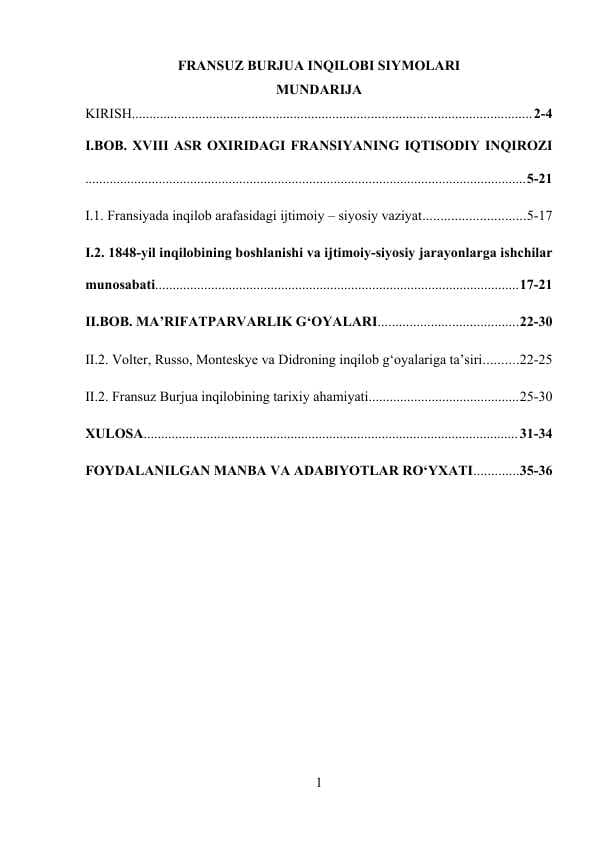 FRANSUZ BURJUA INQILOBI SIYMOLARI