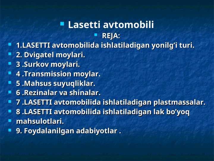 Lasetti avtomobili