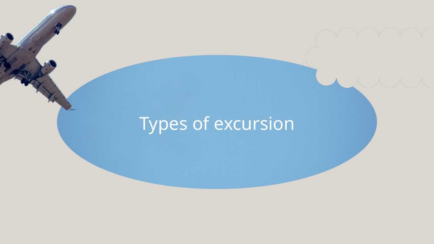 Types of excursion