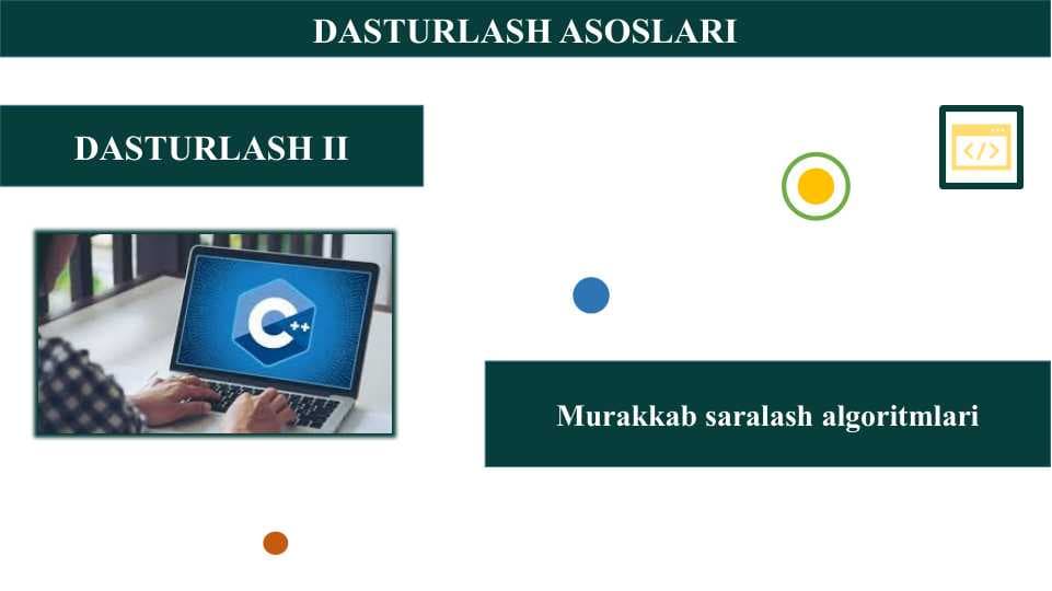 Murakkab saralash algoritmlari