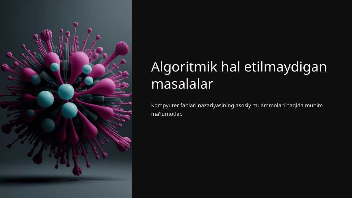 Algoritmik hal etilmaydigan masalalar