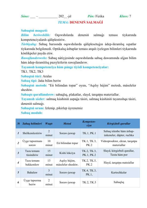 Deneniń salmaǵı